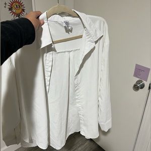 White button down